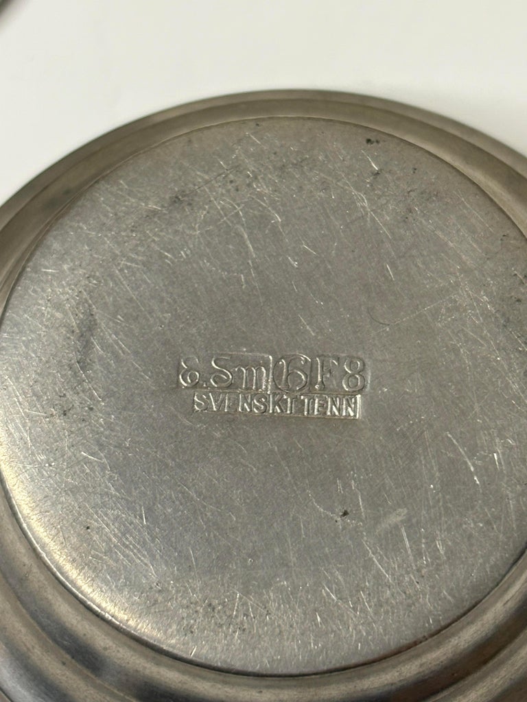 Ernst Svedbom Pewter Lidded Box, Sweden, 1932 Swedish Modern