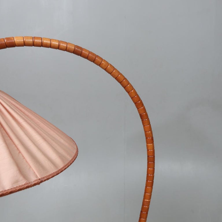 Markslöjd, Floor-lamp - Pink ''Swan neck'' Art Deco style