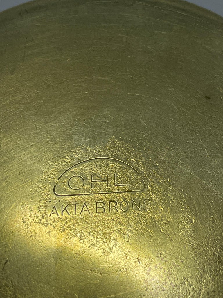 J.L.H. Bronze Lidded Bowl, Sweden, 1930s
