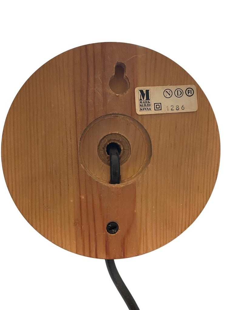 Vintage 1970s Markslöjd, Sweden - Wall Lamps – Set of 5 – Stained Pine