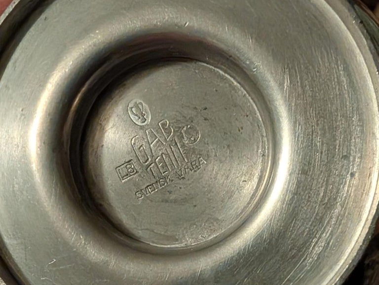 Pewter Vase - GAB Tenn - Art Deco, 1937