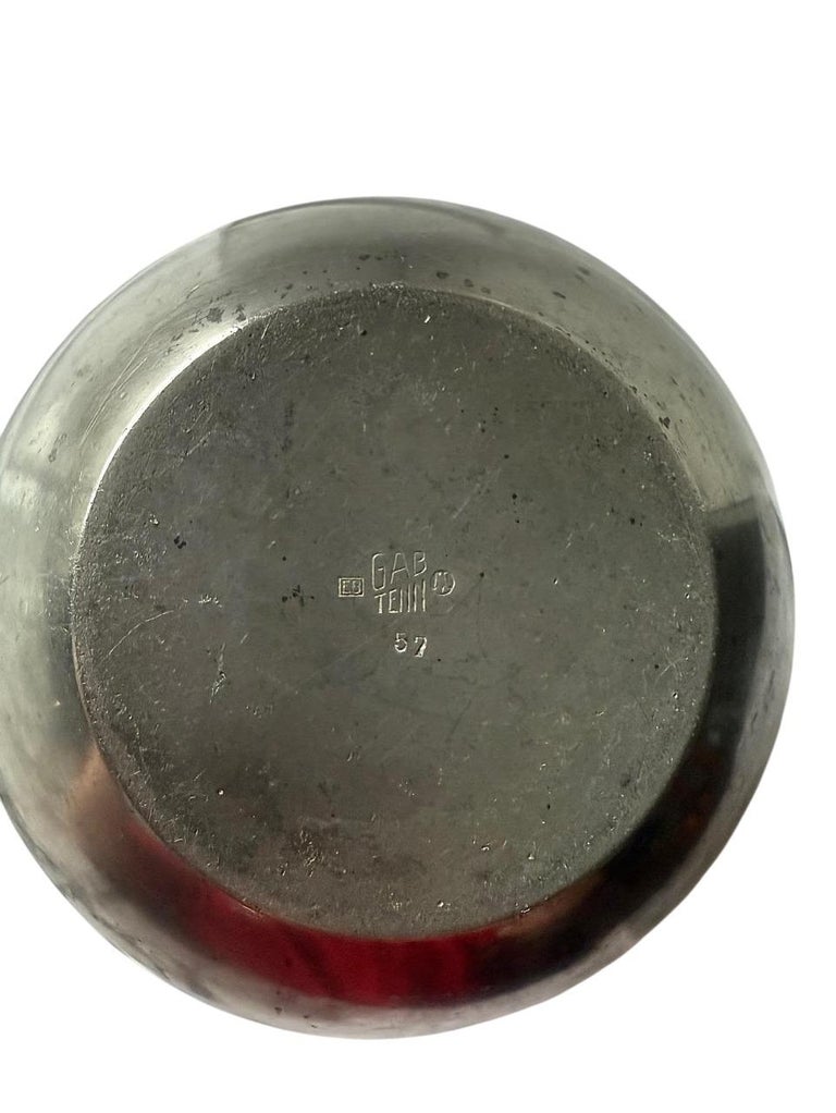 Pewter Vase by Folke Arström for GAB, Sweden - 1930s