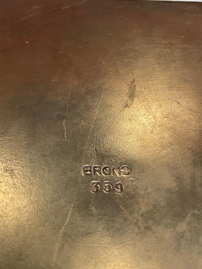 Elegant Swedish Grace Bronze Card Box - 1930's